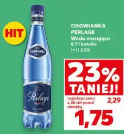 Kaufland CISOWIANKA PERLAGE Woda musująca 0,7 l butelka oferta