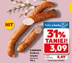 Kaufland KABANOS Kiełbasa wiejska pieczona oferta