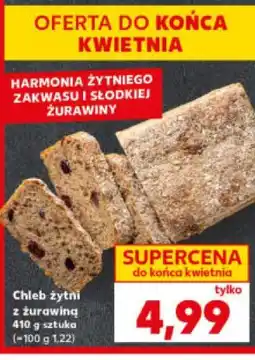 Kaufland Chleb żytni z żurawiną 410 g sztuka oferta