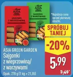 ALDI ASIA GREEN GARDEN Sajgonki z wieprzowiną / z warzywami oferta
