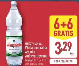 ALDI MUSZYNIANKA Woda mineralna wysoko-zmineralizowana Butelka oferta