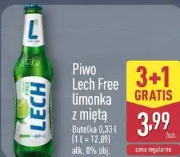 ALDI Piwo Lech Free limonka z miętą Butelka oferta