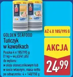 ALDI GOLDEN SEAFOOD Tuńczyk w kawałkach oferta