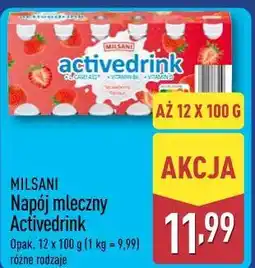 ALDI MILSANI Napój mleczny Activedrink oferta