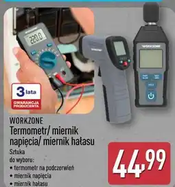 ALDI WORKZONE Termometr/ miernik napięcia/ miernik hałasu oferta