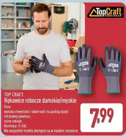 ALDI TOP CRAFT Rękawice robocze damskie/męskie oferta