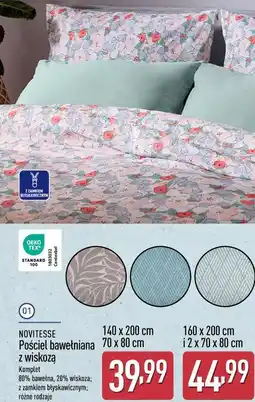 ALDI NOVITESSE Pościel bawełniana z wiskozą oferta