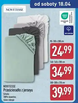ALDI Prześcieradło z jerseyu 140-160 x 200 cm oferta