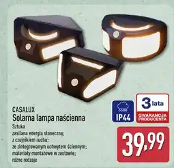 ALDI Solarna lampa naścienna oferta