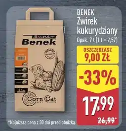 ALDI Żwirek kukurydziany oferta