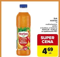 Carrefour Express Sok multiwitamina, jabłko w butelce, w kartonie KAUCJA + 0,50 zł za opakowanie PET oferta