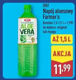 ALDI Napój aloesowy Farmer's butelka 1,5 l do wyboru: orginał lub mango oferta