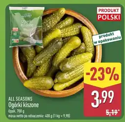 ALDI Ogórki kiszone oferta