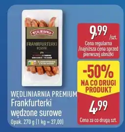 ALDI Frankfurterki wieprzowe surowe oferta
