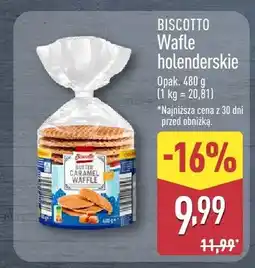 ALDI Wafle holenderskie oferta