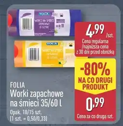 ALDI Worki zapachowe na śmieci 35/60 l oferta