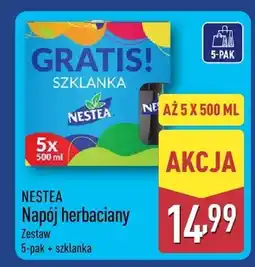 ALDI Napój herbaciany zestaw 5-pak + szklanka oferta