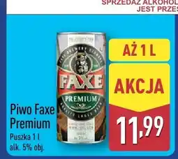 ALDI Piwo Faxe Premium puszka 1 l alk. 5% obj oferta