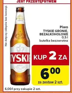 Carrefour Express Piwo bezalkoholowe butelka bezwrotna oferta