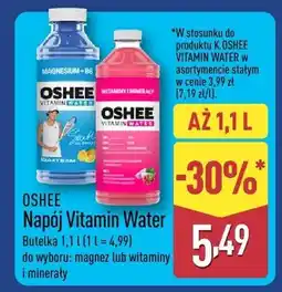 ALDI Napój Vitamin Water butelka 1 l do wyboru: magnez lub witaminy i minerały oferta