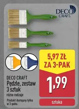 ALDI Pędzle, zestaw 3 sztuk oferta