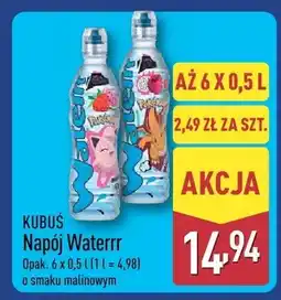 ALDI Napój Waterrr o smaku malinowym oferta