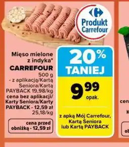Carrefour Market Carrefour Mięso mielone z indyka oferta