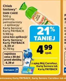 Carrefour Market Dan Cake Chleb tostowy oferta
