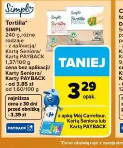 Carrefour Market Simply Tortilla oferta