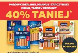 Netto PARÓWKI BERLINKI, KRAKUS I TARCZYŃSKI DRUGI, TAŃSZY PRODUKT oferta