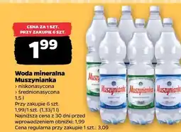 Netto Woda mineralna Muszynianka oferta
