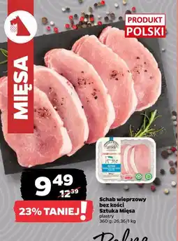 Netto Schab wieprzowy bez kości Sztuka Mięsa oferta