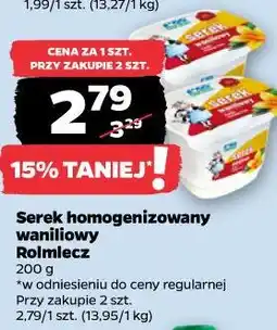 Netto Serek homogenizowany waniliowy Rolmlecz oferta