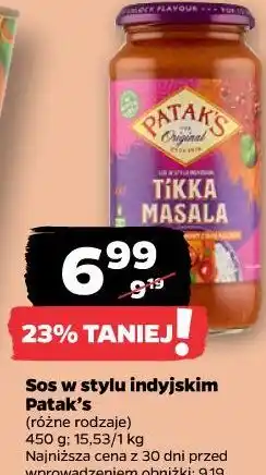 Netto Sos w stylu indyjskim Patak's oferta