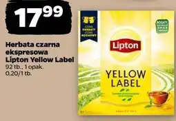 Netto Herbata czarna ekspresowa Lipton Yellow Label oferta