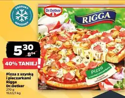 Netto Pizza z szynką i pieczarkami Rigga Dr.Oetker oferta