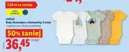 Lidl Body niemowlęce z biobawełny, 5 sztuk oferta
