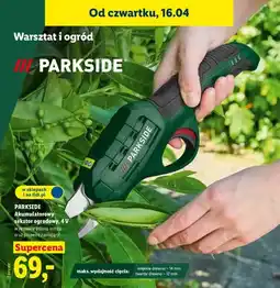 Lidl Akumulatorowy sekator ogrodowy, 4V oferta