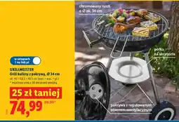 Lidl Grill kulisty z pokrywą, Ø 34 cm oferta
