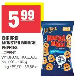Spar Chrupki Monster Munch, Peppies oferta