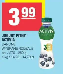 Spar Jogurt pitny Activia wybrane rodzaje oferta