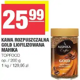 Spar Kawa rozpuszczalna gold liofilizowana mahika oferta