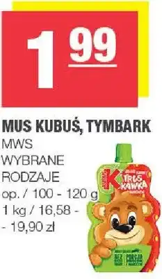 Spar Mus kubuś, tymbark wybrane rodzaje oferta