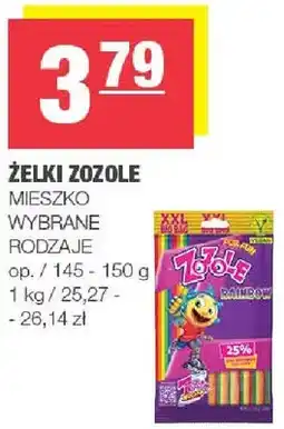 Spar Żelki zozole wybrane rodzaje oferta