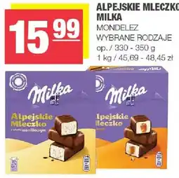 Spar Alpejskie mleczko milka wybrane rodzaje oferta
