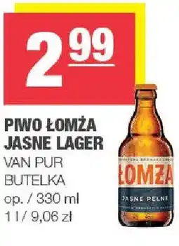 Spar Piwo Łomża Jasne Lager butelka oferta