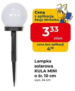 Mrówka Lampka solarna Kula Mini ø śr. 10 cm oferta