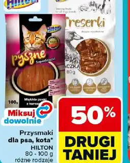 Carrefour Hilton przysmaki dla psa, kota oferta