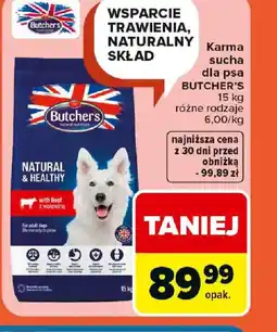 Carrefour Karma sucha dla psa Butcher's oferta