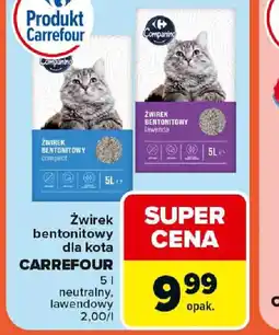 Carrefour Zwirek bentonitowy dla kota Carrefour oferta